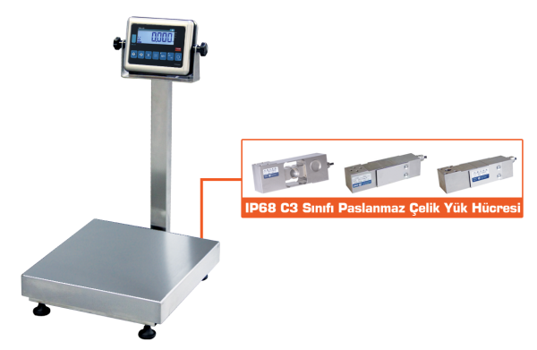 TEB 40X50 150KG KOMPLE PASLANMAZ BASKÜL
