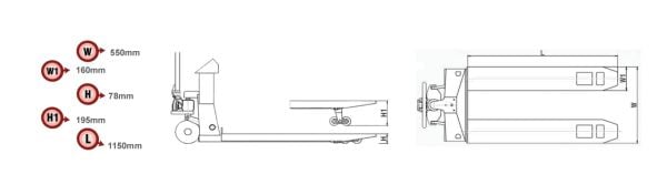 TEM EKO 2 TON TRANSPALET BASKÜLÜ
