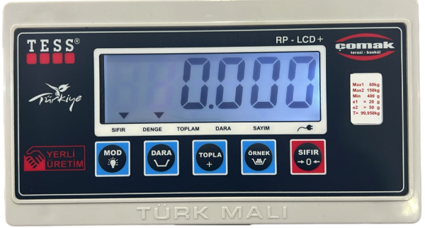 TESS RP 40X50 150KG ONAYLI BASKÜL